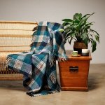 Top Check - S411 Teal navy - 150 X 160 Cm