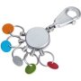 Key-ring With Carabiner And 5 Colour Rings Patent Matt