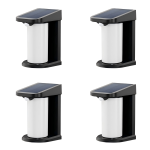 Solar Wall Light- Auto On/off- 1800MAH Battery - Cool WHITE-4PACK