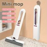 1PC Portable MINI Mop - Handheld Foldable Design For Easy Storage & Cleaning - Ideal For Kitchen Bathroom Office & Outdoor Use