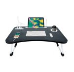 XF0849 Foldable Laptop Table With Tablet Holder Cup Holder 4 Ports USB Hub