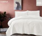 Simon Baker Carina Quilted Bedspread White Various Sizes - Queen - 250CM X 270CM Bedspread + 2 Pillowcases 50CM X 70CM + 5CM