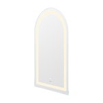 Zs - Frameless Arched Bathroom Mirror 110 X 70 Cm With LED Lighting