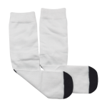 40CM White Polyester Socks Pair Of 2 - Sublimation Express