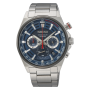 Seiko Chronograph Quartz Blue Dial Men's Watch - SSB407P1