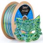 Silk Gradient Pla Filament 1.75MM 1KG 2.2LBS Spool Fast Color Changing Shiny Gradient 3D Printer Filament High Gloss Multi-color Pla For Articulat
