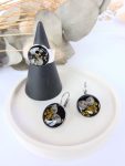 Botanical Jewellery Ring Earring Set - Epoxy Resin Www.amoresa.co.za