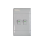 2LEVER 1WAY 16A Light Switches White Range L122-P 2L1W 2X4