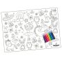 A3 Disposable Kids Colouring Placemats - Girls