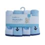 Nautica Blue Whale 4PK Washcloths New