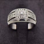 9CT White Gold Dress Ring