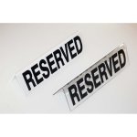 Reserved Table Sign - Plastic - Clear Chef& 039 S Depot