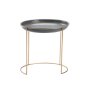 - Kos Echo Round Metal Side Table - Grey