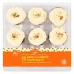 Pnp MINI Carrot Cupcakes 9 Pack