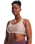 Women's Ua Crossback Low Sports Bra - Dash Pink LG