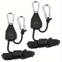 2PCS Adjustable 20.32CM Heavy-duty Hanging Ratchet Hooks For Tents Plant Lamps & Outdoor Gear - Durable Pp Material