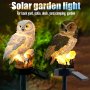 Solar-powered LED Owl Garden Stake Light - Realistic Waterproof Outdoor Lawn Lamp With Auto Switching For Villa Garden Park And Pathway Ambiance