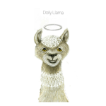 The Doily Llama Art Print - A3