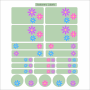 Daisy Waterproof Diy School Stationery Labels