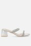 Plum Avrie Mule Heel - Silver