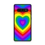 Custom Printed Tpu Cases - Samsung Galaxy S10 Plus & 39 Rainbow Heart& 39 By