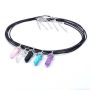 Cabs -stone Chakra Pendant Necklace - Mix Colours