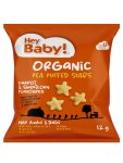 Organic Pea Puffed Stars Carrot & Sweetcorn