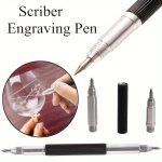 Tungsten Steel Alloy Engraving Pen Metal Scribe Tool For Glass Ceramic And Wood Marking - Uncharged Durable Sculpture Supplies