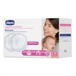 Chicco Natural Feeling Antibacterial Breast Pads 60PCS- White