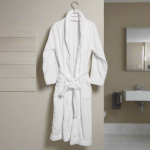 Microfleece Bathrobe White - Large XL