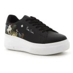 Pierre Cardin Fleurs 5 Flower Printed Lace Up Sneaker - Black Floral - 8