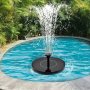 Solar-powered Floating Fountain Pump With 6 Nozzles - Portable & Automatic For Bird Baths Ponds Swimming Pools & Outdoor Decor