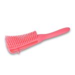 Detangling 8 Row Flexible Brush - Pink