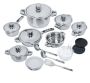 22 Piece Hi Quality Stainless Steel Cookware Set