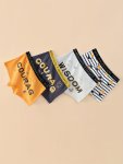 4PCS Boys' Cute Cartoon Graphic Boxer Briefs - Soft & Breathable Cotton Blend Perfect For Halloween