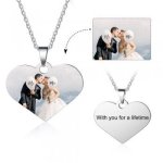 CNE104647 - Personalized Photo Necklace Titanium Stainless Steel