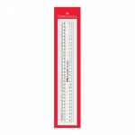 30CM MM Clear Scholar Ruler In Hang Tab