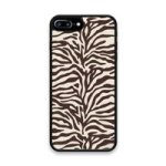 Custom Printed Tpu Cases - Apple Iphone 7 Plus Apple Iphone 8 Plus & 39 Brown Zebra Aesthetic& 39 By