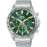 LORUS Gents Silver Chronograph Solar Watch