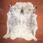 Bs Grade Nguni Hide 248 Black white L - Large Black white Speckled