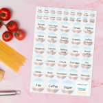 Sunrise Over The Sea Pantry Labels