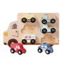 Wooden Cars Vehicle Set For Toddlers 1-3 Cars Toy