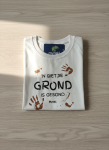 Kids 'n Bietjie Grond Is Gesond White T-Shirt - 7 To 8