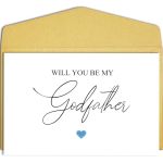 Will You Be My Godfather Card Godfather Proposal Card Will You Be My God Father Card Godfather Proposal Gifts