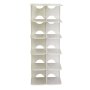 Pillar 6 Layer Shoe Rack - White