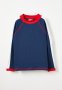 Cotton On Flynn Long Sleeve Raglan Rash Vest - In The Navy/rib Stripe Panel