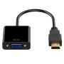 Lingwei HDMI To Vga Adapter Converter HDMI To Vga For PC Lenovo Dell Hp Asus Laptop Hdtv Projectors With HDMI Devices Black