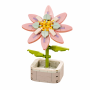 122 Piece - Gardenia Flower Building Blocks - Pink