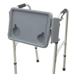 Walker Tray With Two Cup Holder - Folding Rollator Desk Lap Board Eating Aid For Nursing Patient 11"W X 16"L