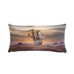 African Map Big 5 Oblong Luxury Scatter By Fanie Heymans
